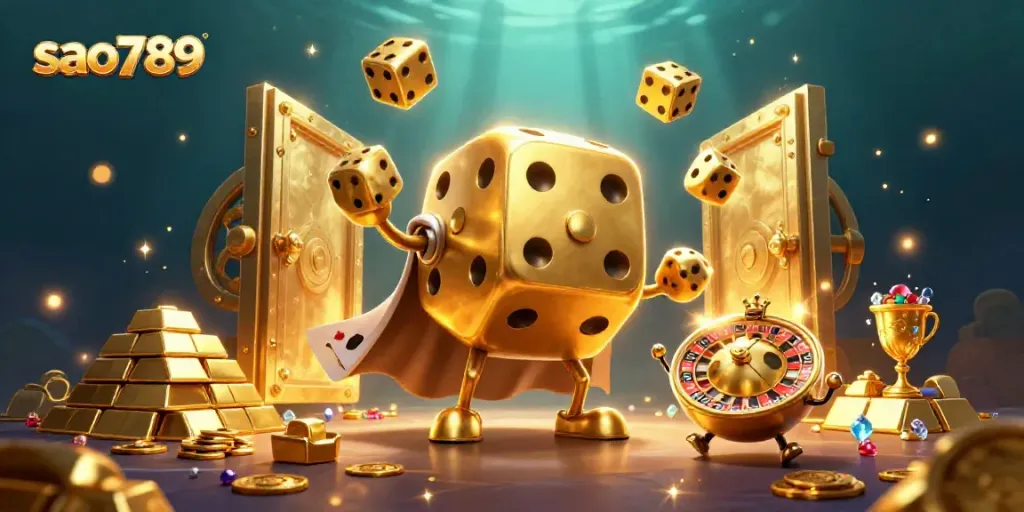 Play exciting games like slots and live casino at sao789 with immersive 3D visuals and dynamic elements.