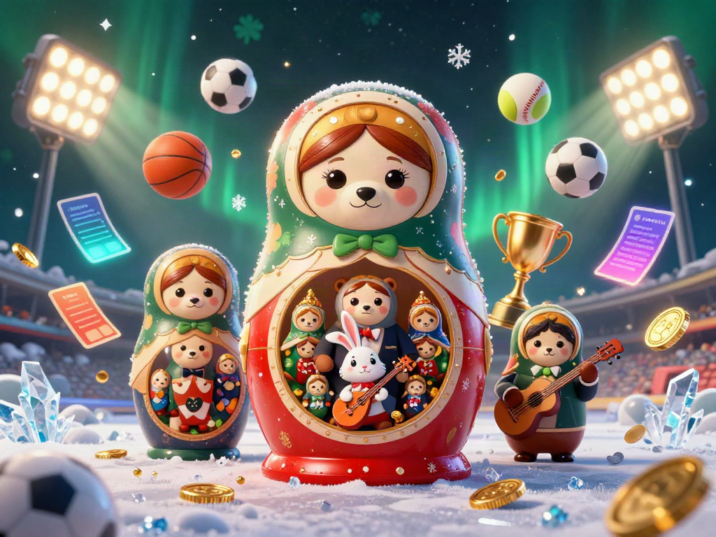 Engage in the thrilling world of fabet with a vibrant, festive casino atmosphere featuring bears, sports elements, and gold coins.
