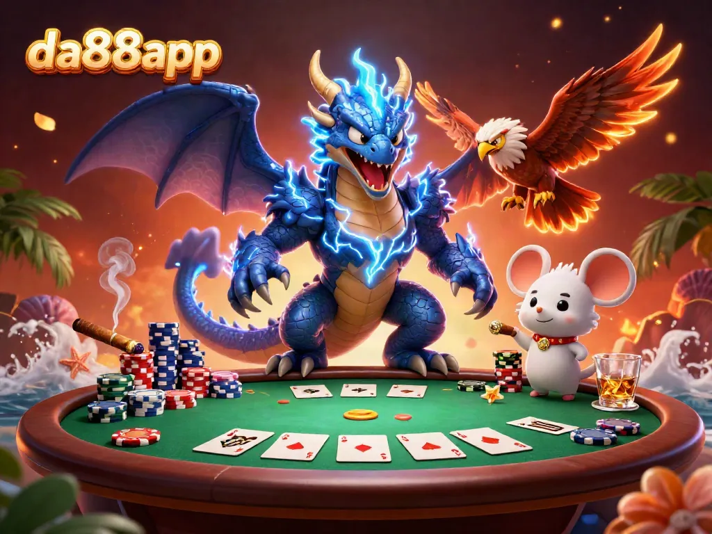 Engage in thrilling games at da88app with powerful characters and vibrant casino elements.