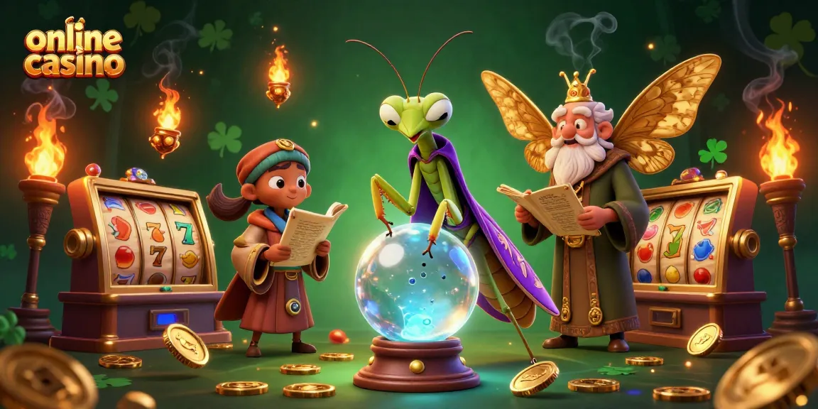Engage with the vibrant world of online casino featuring thrilling slot reels and mystical characters.